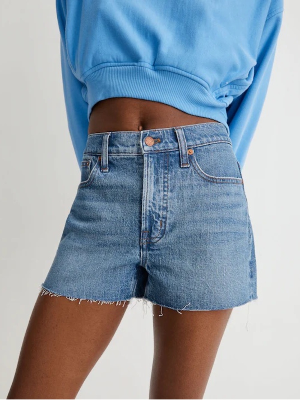 Madewell ‘The Perfect Jean Short’ in Light Blue Denim